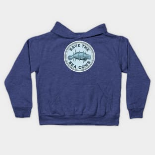 Save The Sea Cows Kids Hoodie